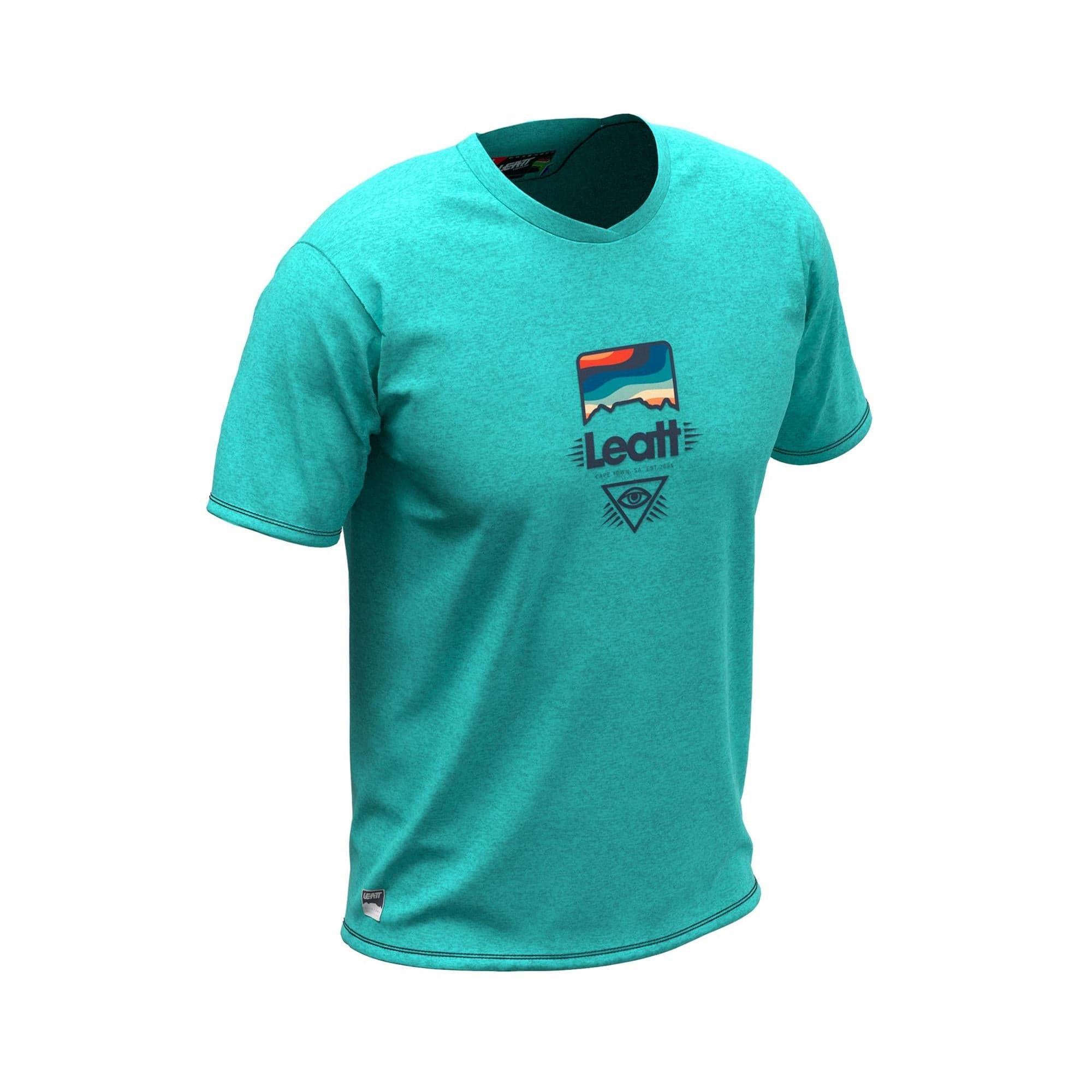 Leatt MTB Shirt Youth AllMtn 2.0: AQUA XL