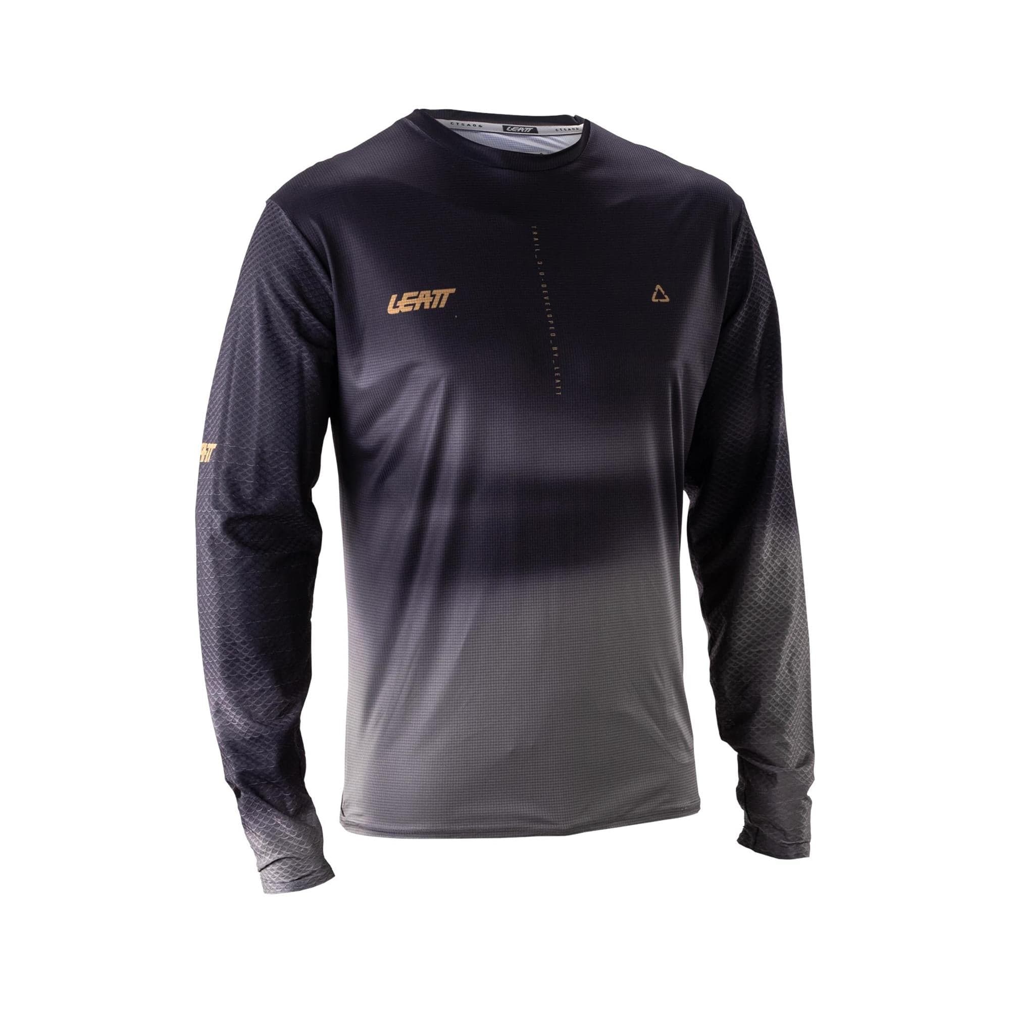 Leatt Trail 3.0 MTB Long Sleeve Jersey V26 2026: GHOST BLACK L