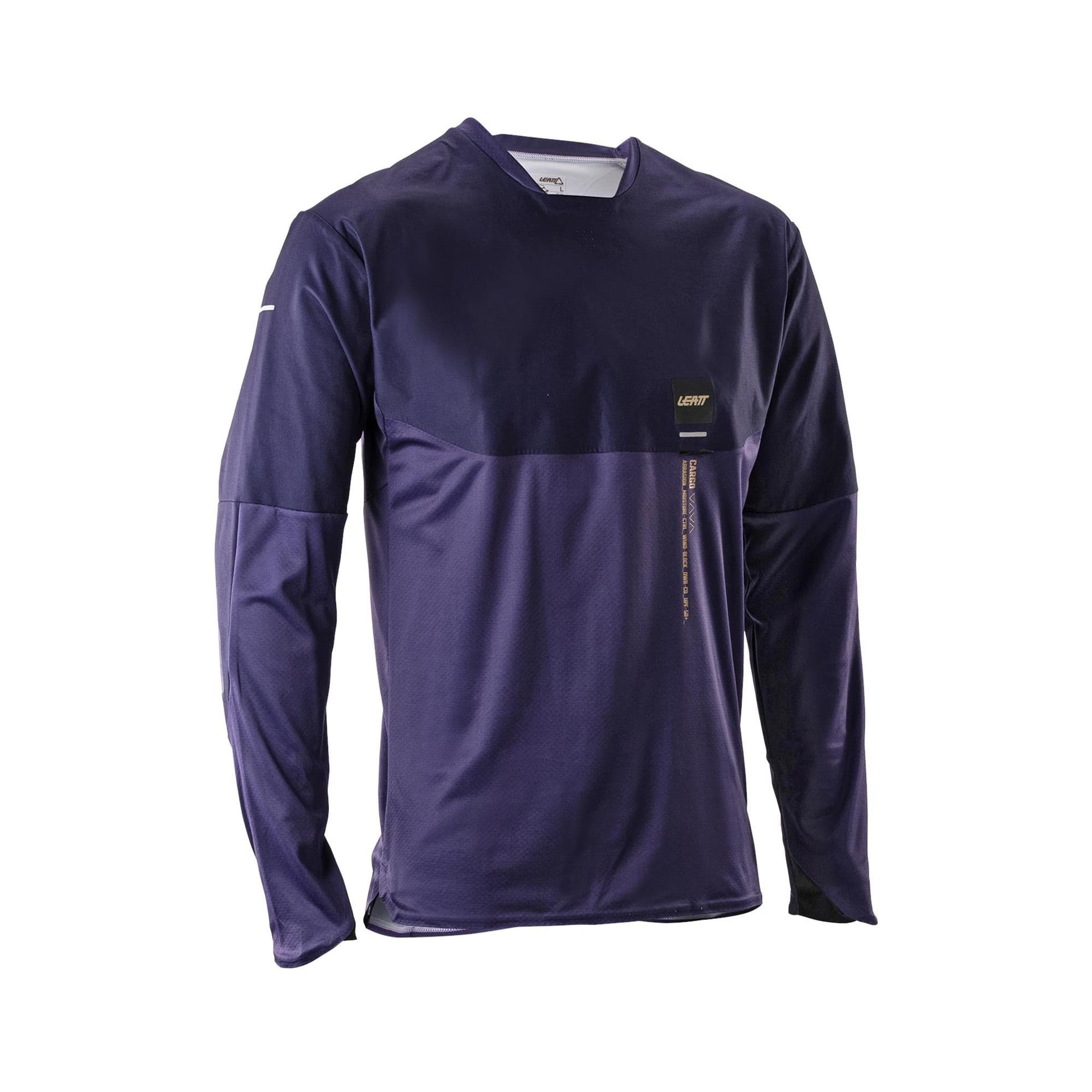 Leatt Trail 6.0 MTB Long Sleeve Cargo Jersey V26 2026: GALAXY BLUE XL