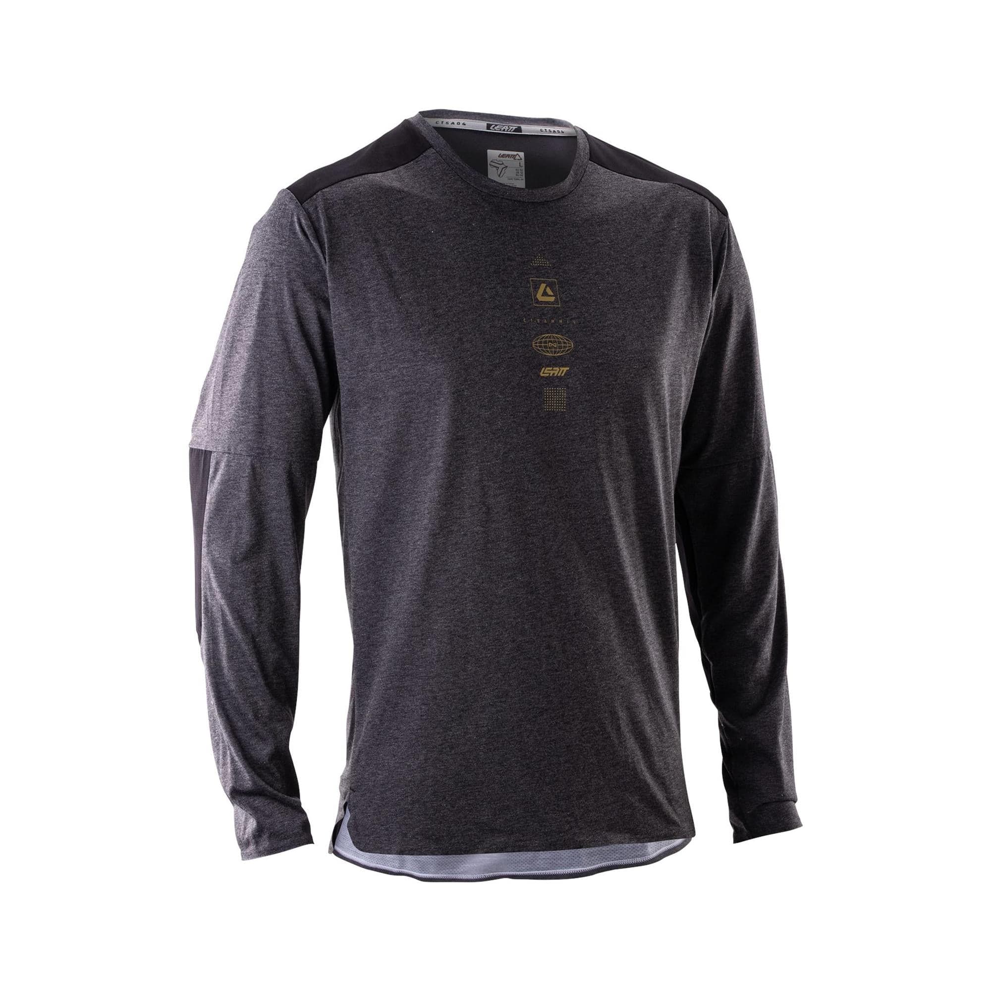 Leatt Trail 4.0 MTB Long Sleeve V26 2026: GHOST BLACK S