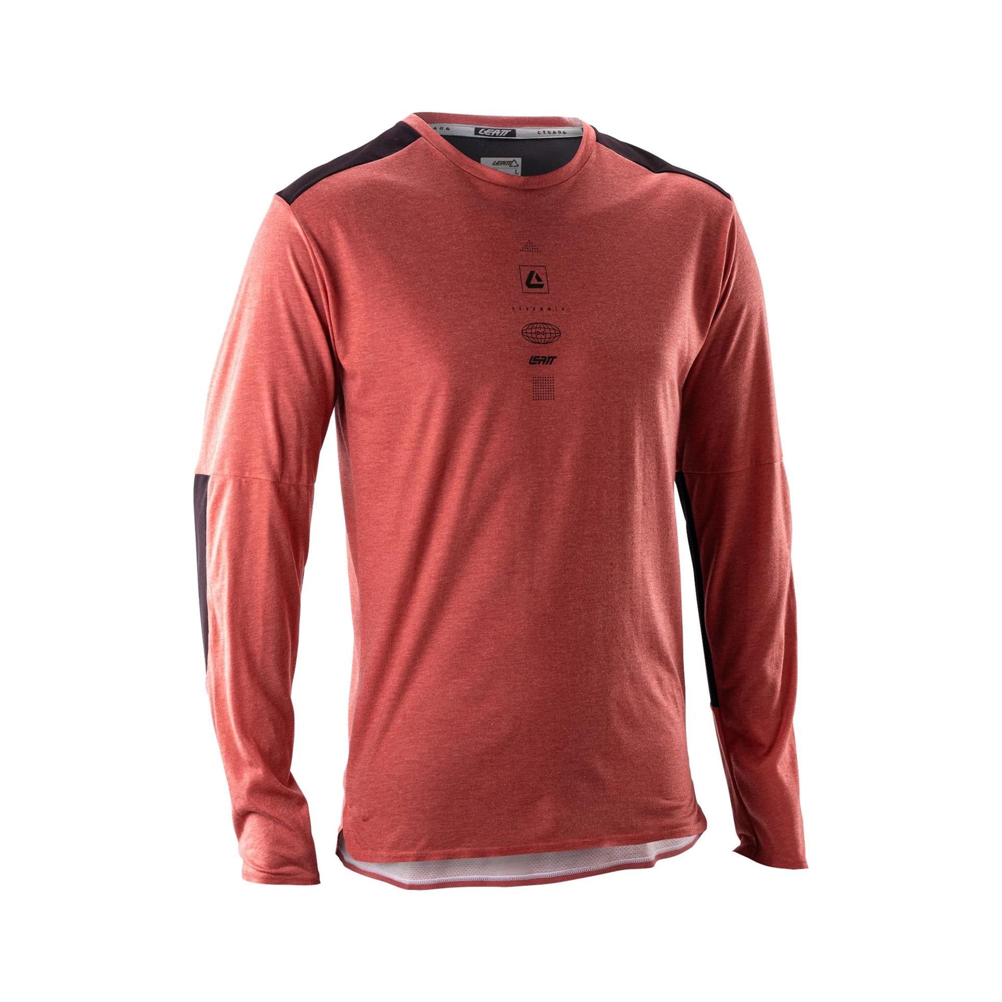 Leatt Trail 4.0 MTB Long Sleeve V26 2026: DUSTY RED L