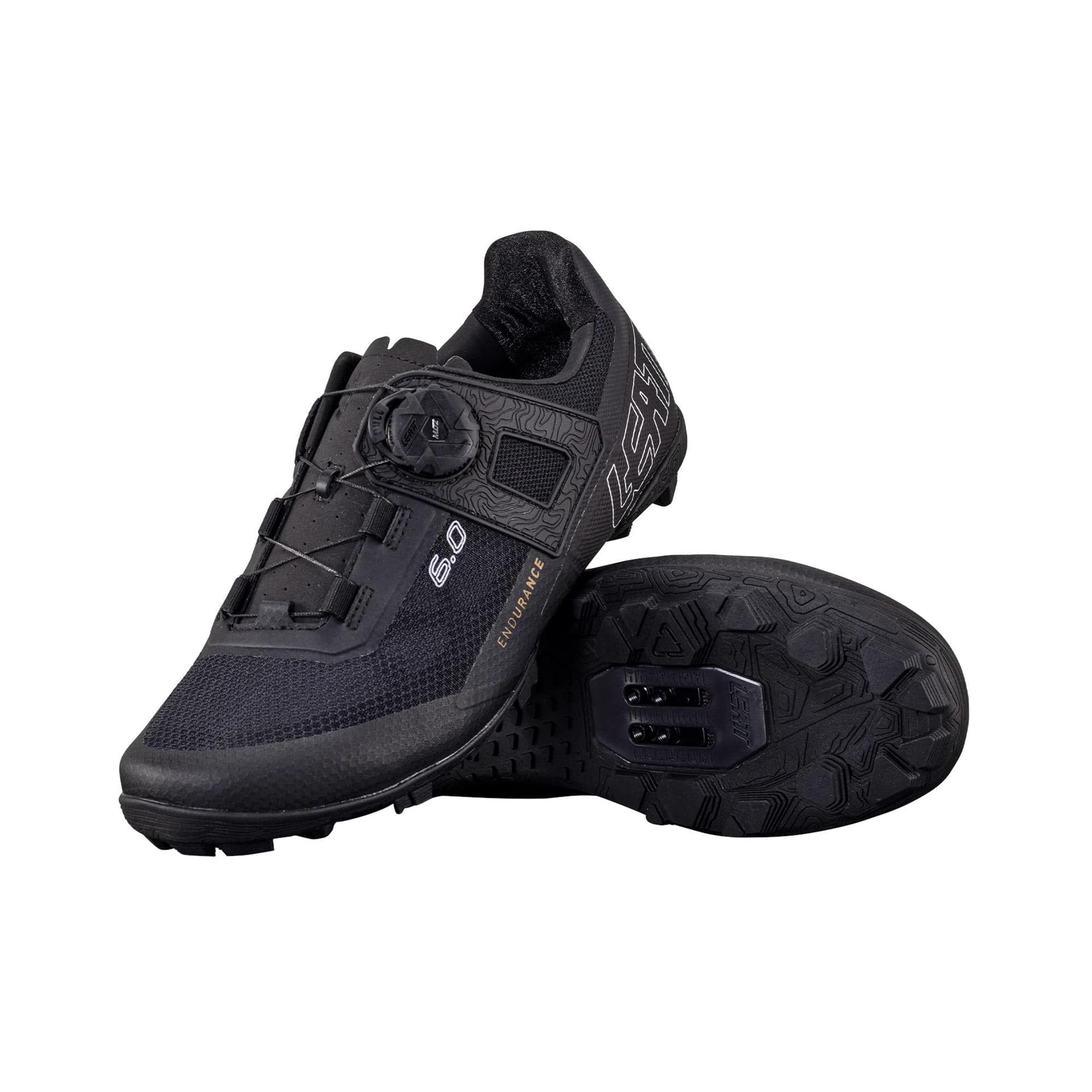 Leatt Endurance Proclip 6.0 Shoes 2025: BLACK UK 9