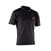 Leatt Team Short Polo Shirt 2026: BLACK S