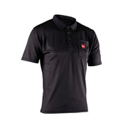 Leatt Team Short Polo Shirt 2026: BLACK L