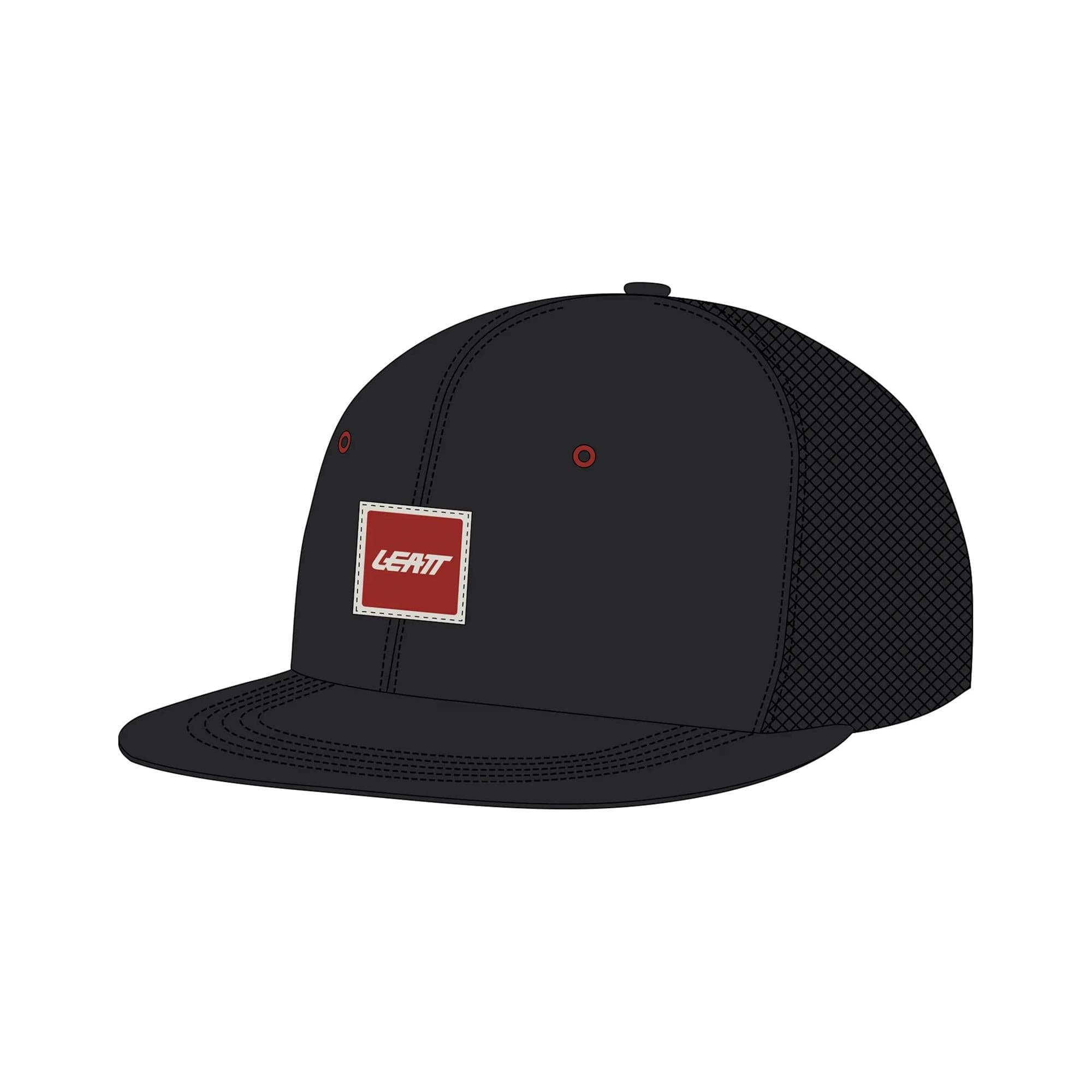 Leatt Trucker Tech Cap 2026: BLACK S-XL