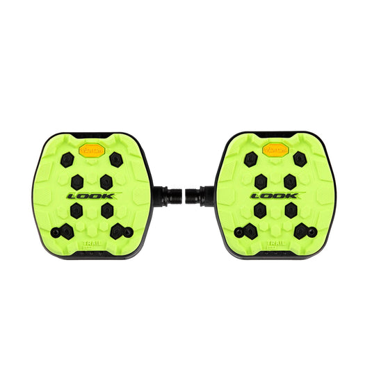 Look Trail Grip Flat Mtb Pedals: Lime