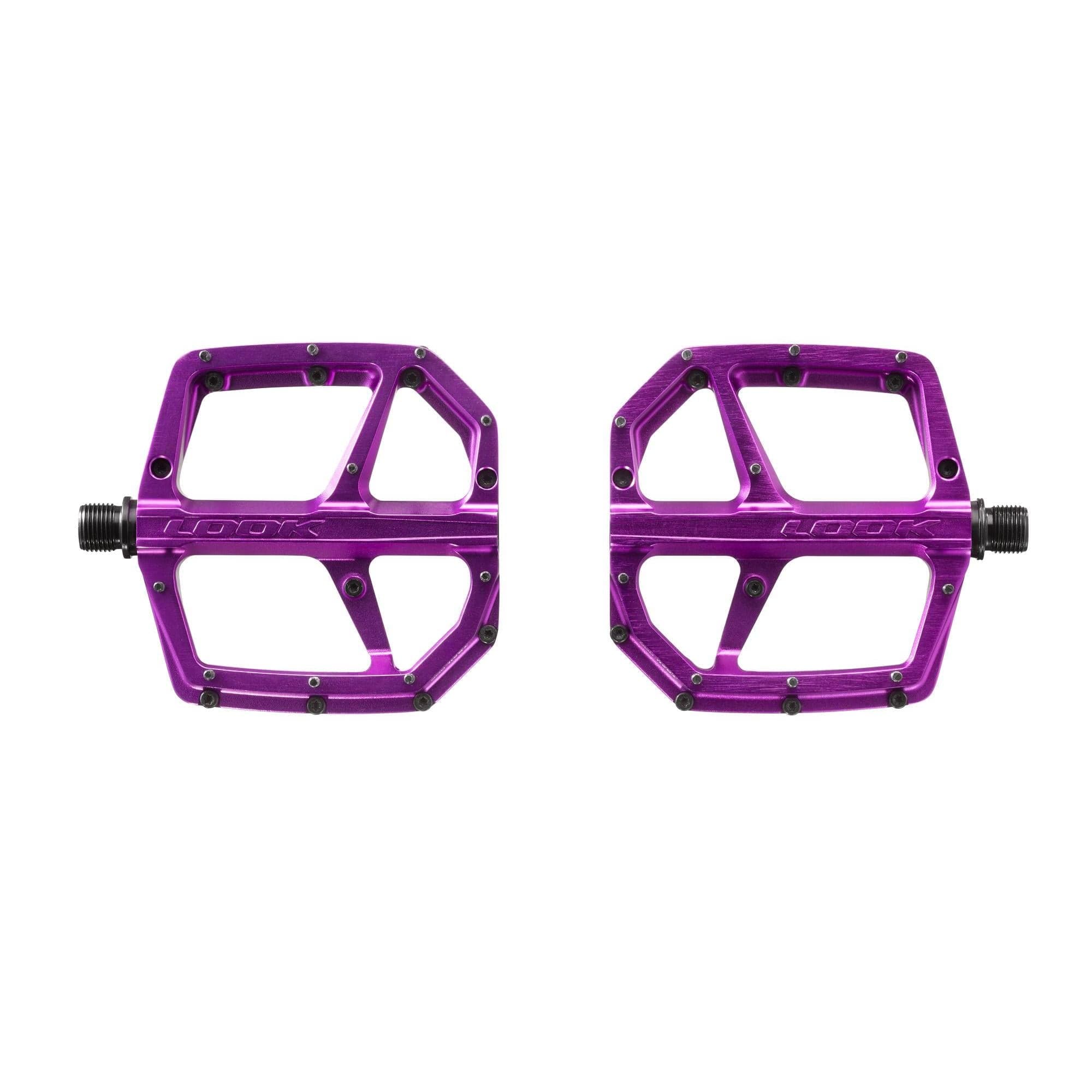 LOOK Trail Roc Plus Flat MTB Pedals: PURPLE