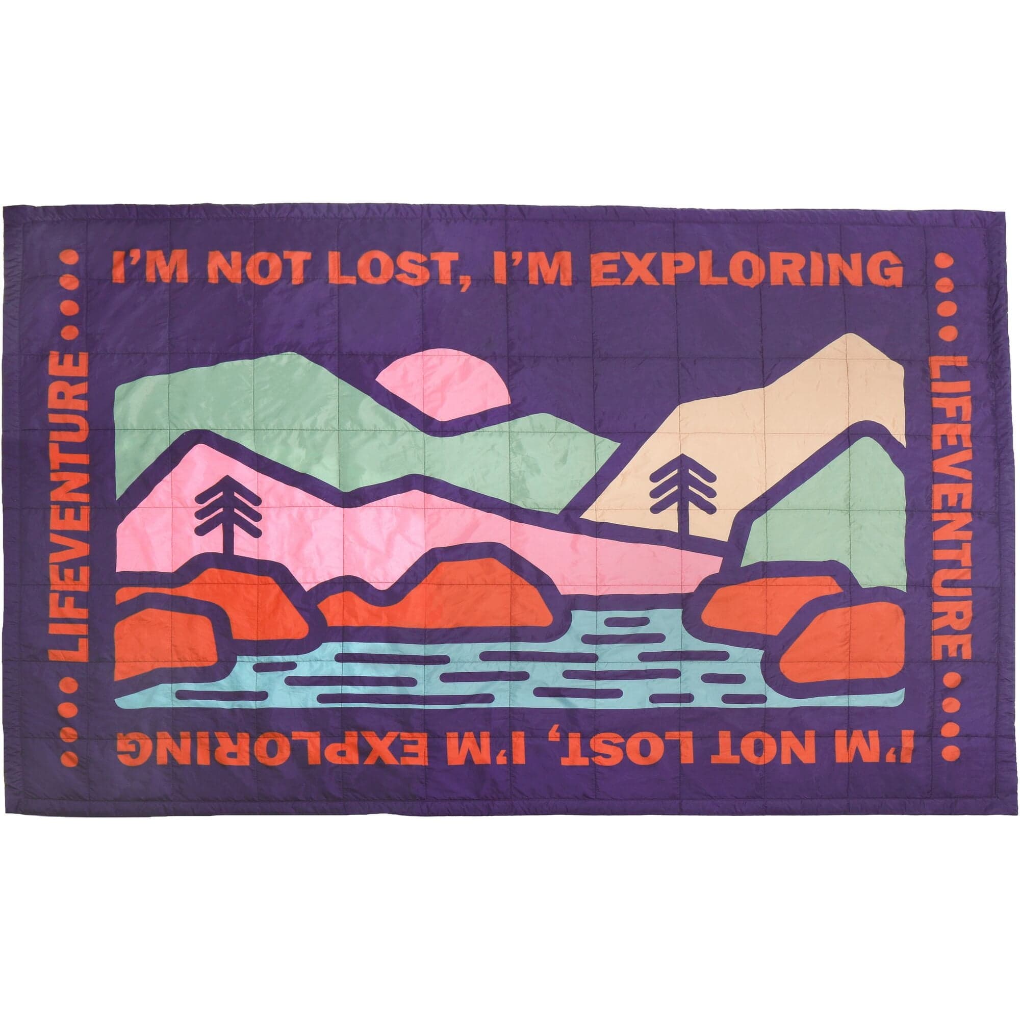 Lifeventure Sundown Berber Lined Blanket; Mountain