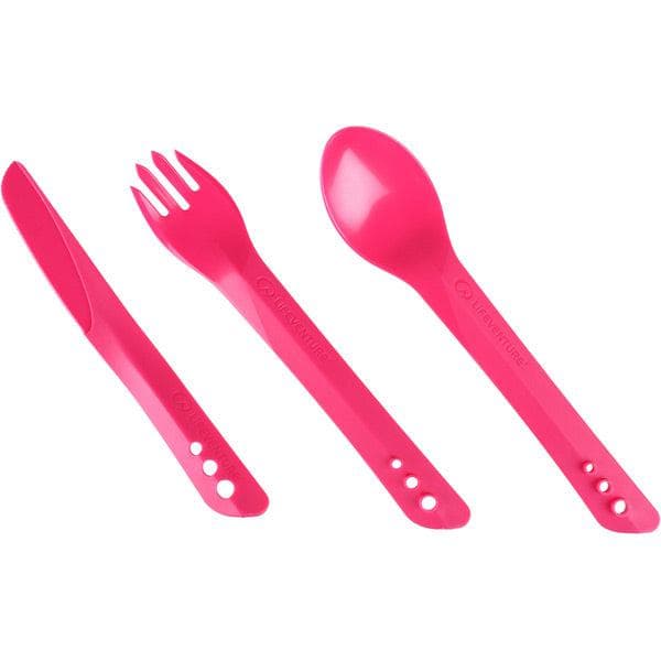 Load image into Gallery viewer, Lifeventure Ellipse Knife; Fork and Spoon Set - Pink
