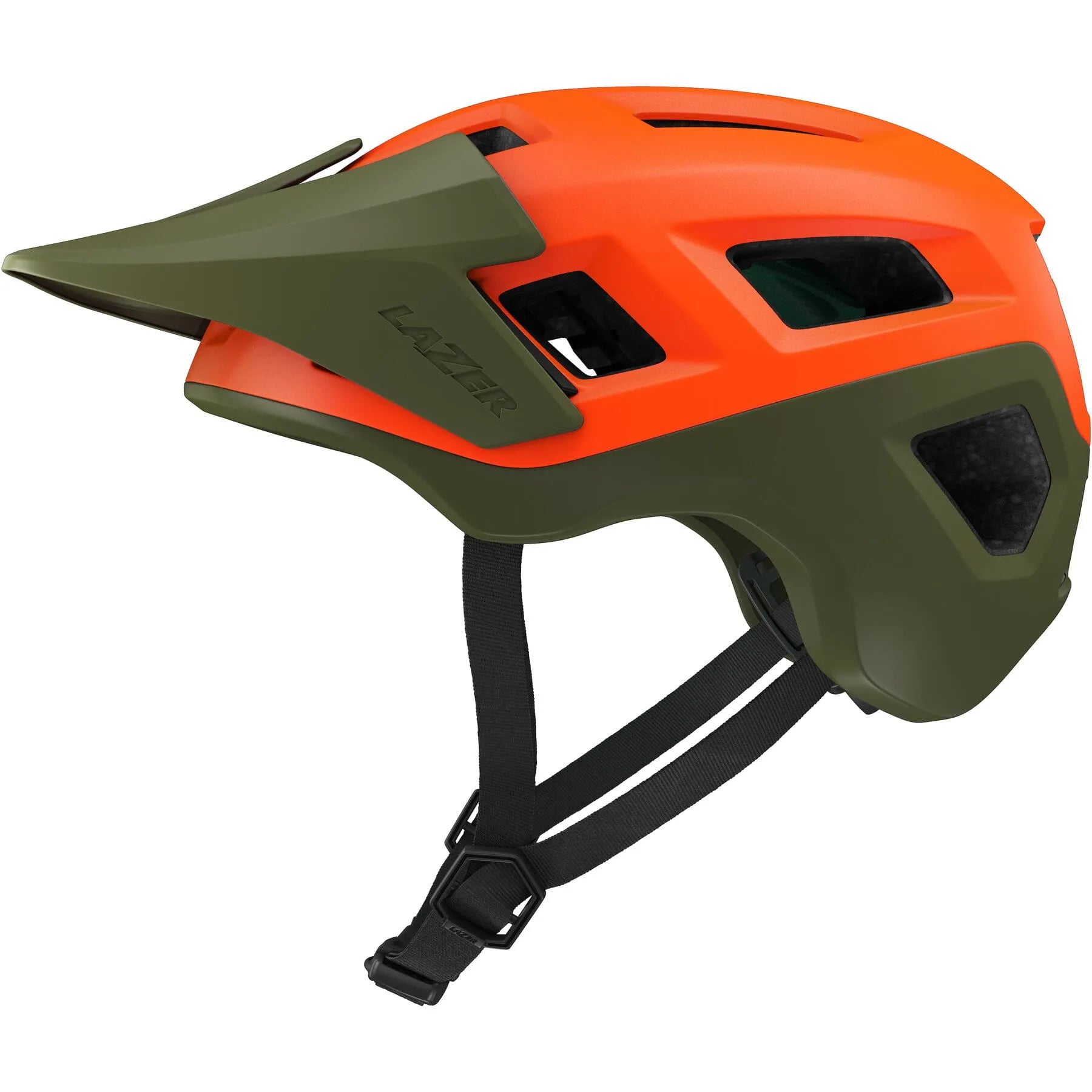 Lazer Coyote KinetiCore Helmet - Matt Orange Green - Small