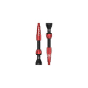 Lezyne CNC TLR Valves (Pair) 44mm  Red