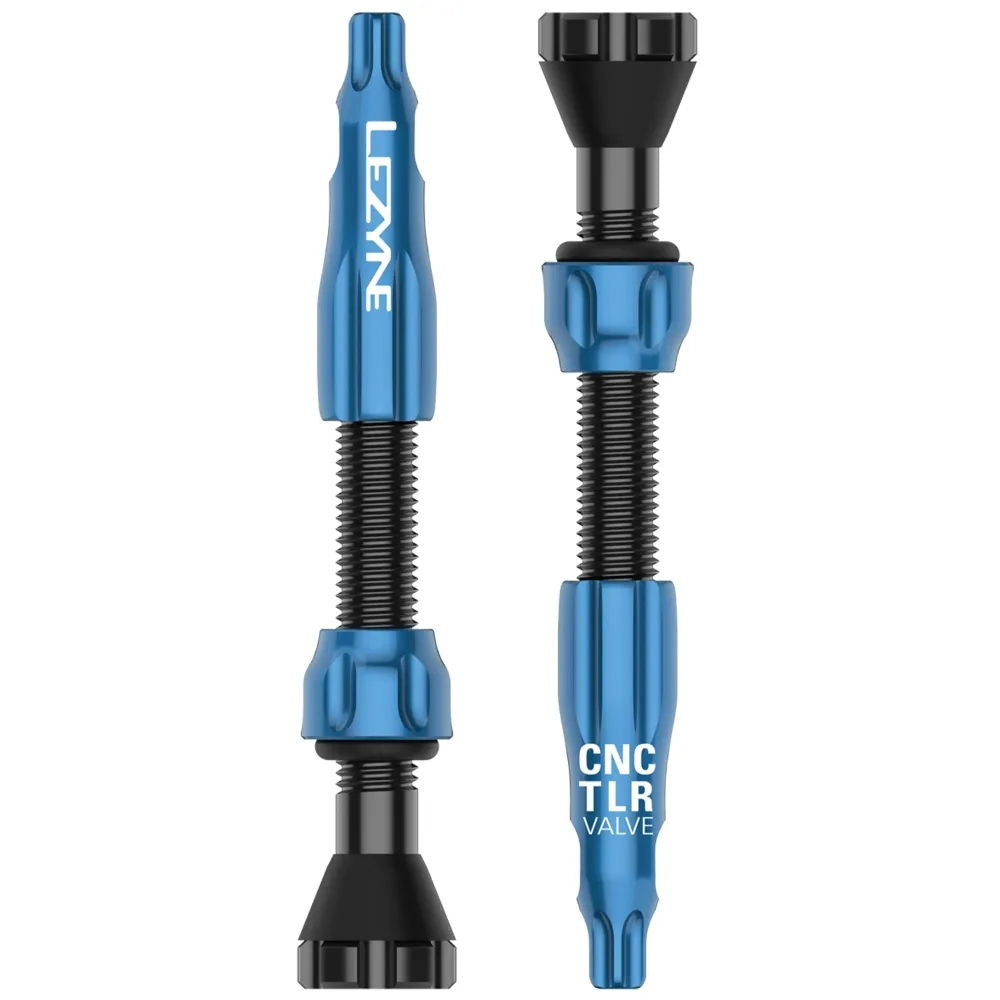 Lezyne CNC TLR Valves (Pair) 60mm  Gold