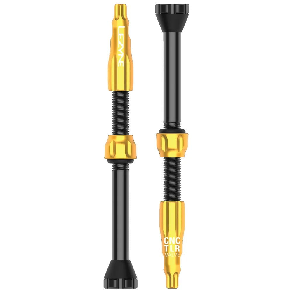 Lezyne CNC TLR Valves (Pair) 60mm  Neo Met