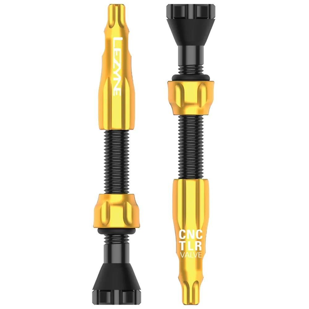 Lezyne CNC TLR Valve Caps Only (Pair)  Black