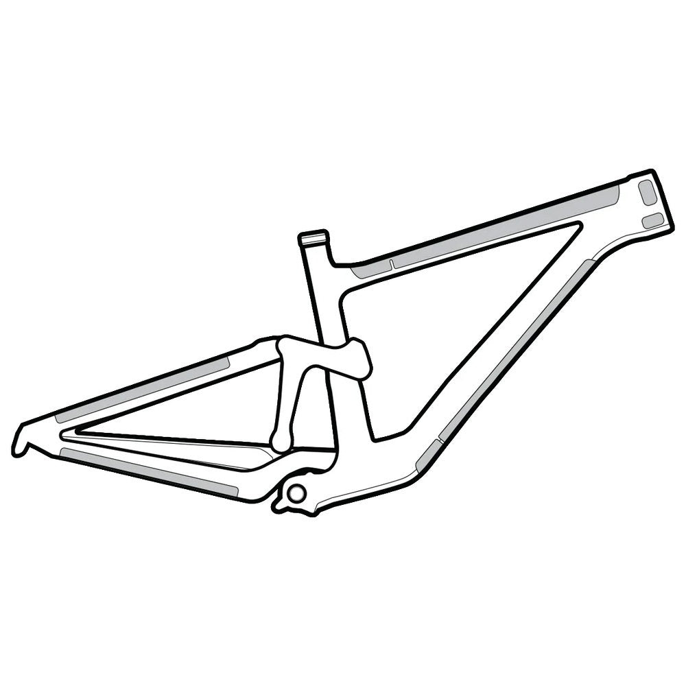 Lizard Skins - Clear Protective Frame Wrap - Frame Kit
