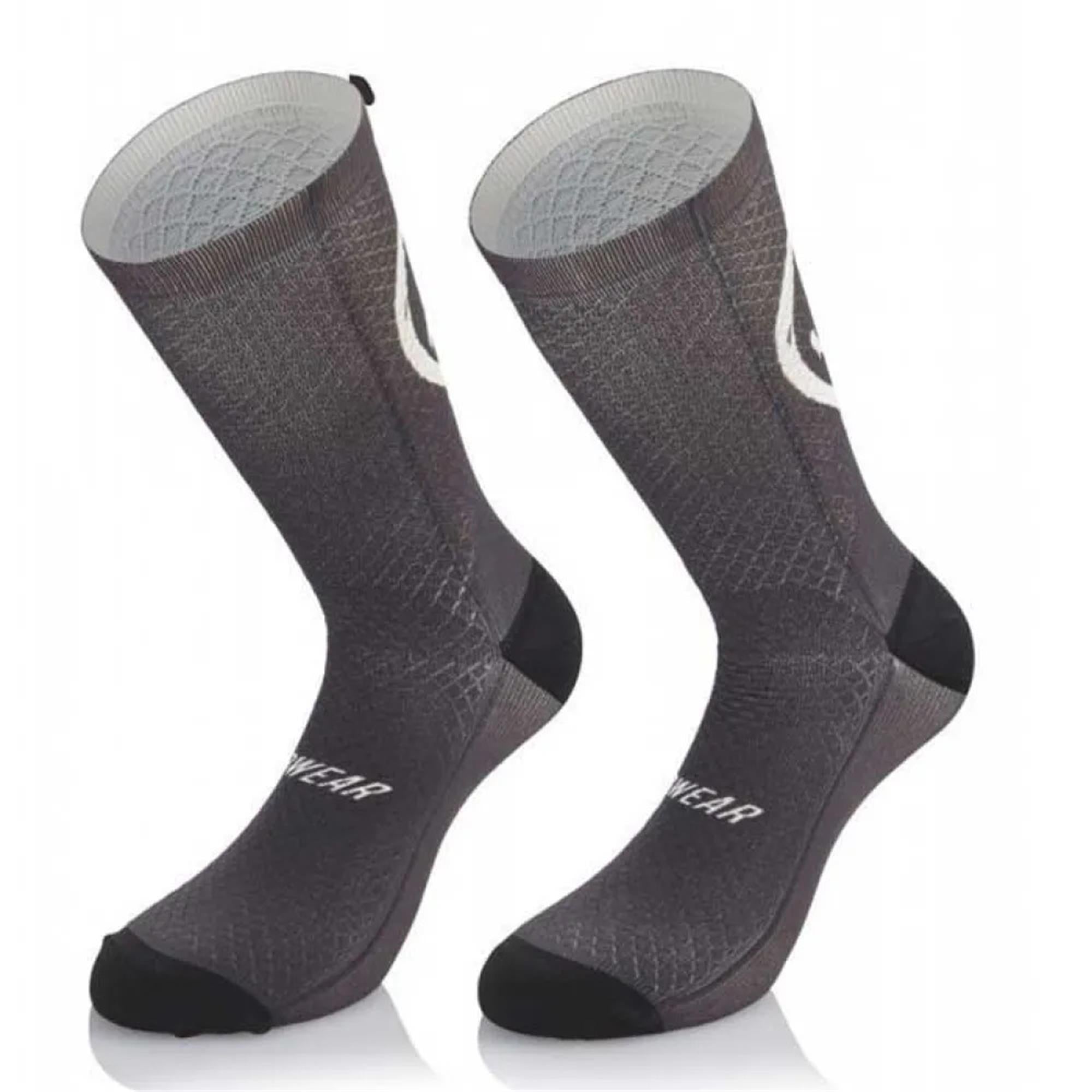 MB Wear Smile Emotions Socks: GREY-G L/XL