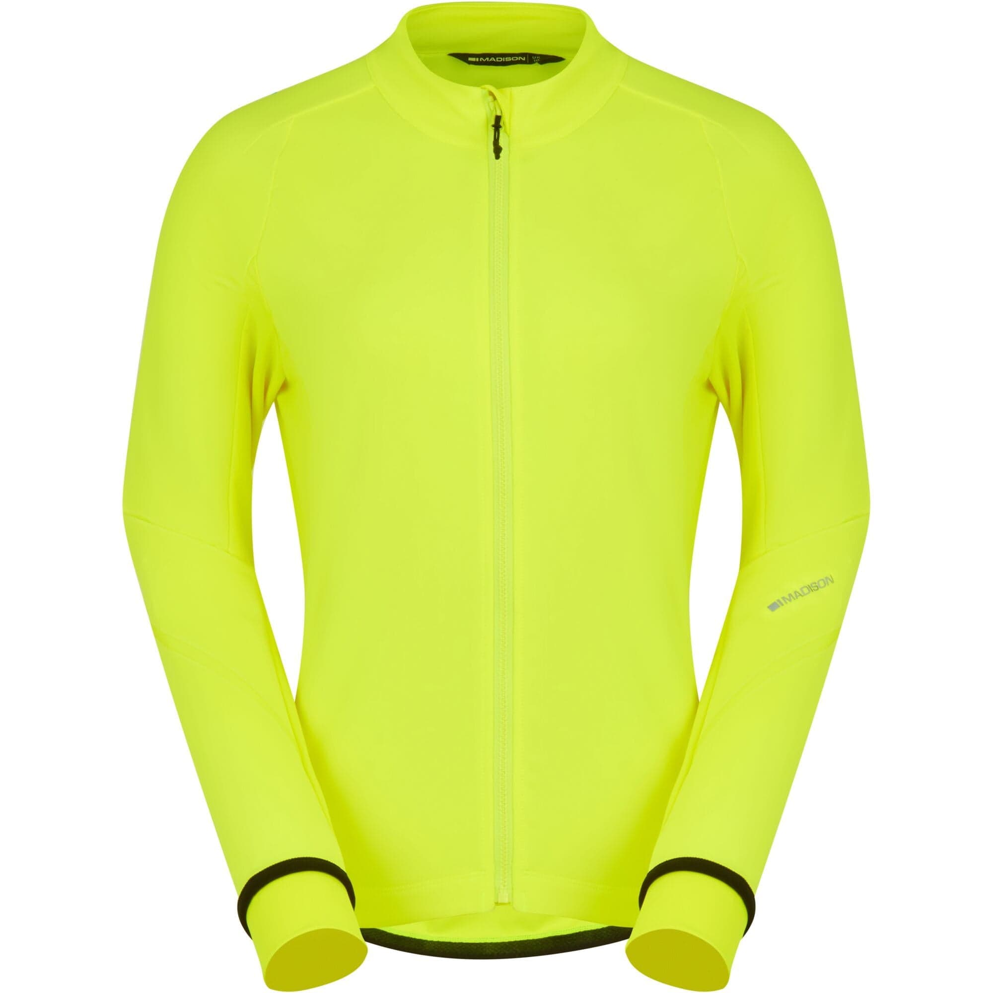 Madison DTE Women's Isoler Thermal long Sleeve Jacket; hi viz yellow - size 16
