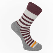 Madison Roam Isoler Merino 4 Season Sock; fig red / mango orange - EU 46 - 50 (UK 11-14)