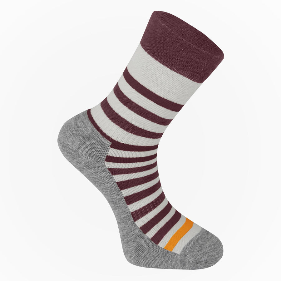 Madison Roam Isoler Merino 4 Season Sock; fig red / mango orange - EU 36 - 41 (UK 3.5-7)