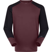 Madison Flux Men's Long Sleeve Trail Jersey; fig red / black - small