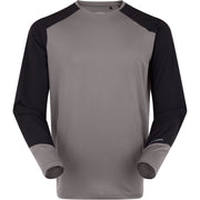 Madison Flux Men's Long Sleeve Trail Jersey; ash grey / black - x-small
