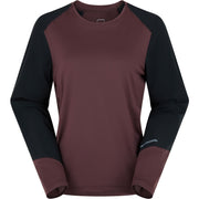 Madison Flux Women's Long Sleeve Trail Jersey; fig red / black - size 12