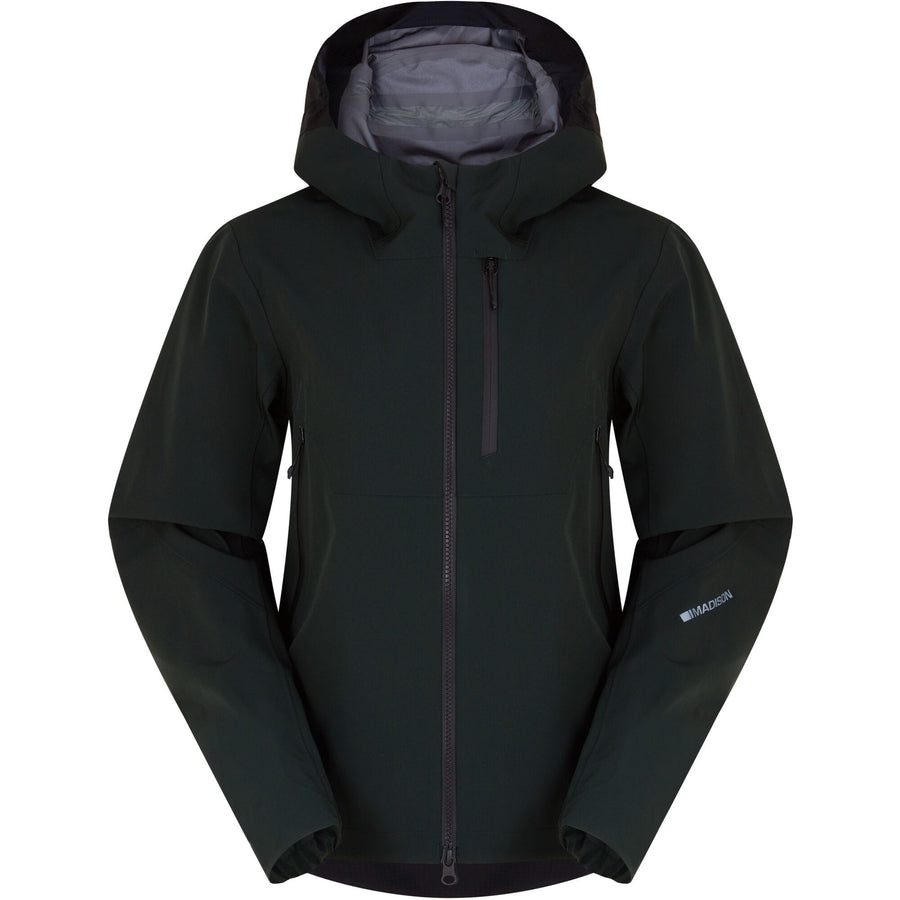 Madison DTE 3-Layer Women's Waterproof Jacket; deep forest green