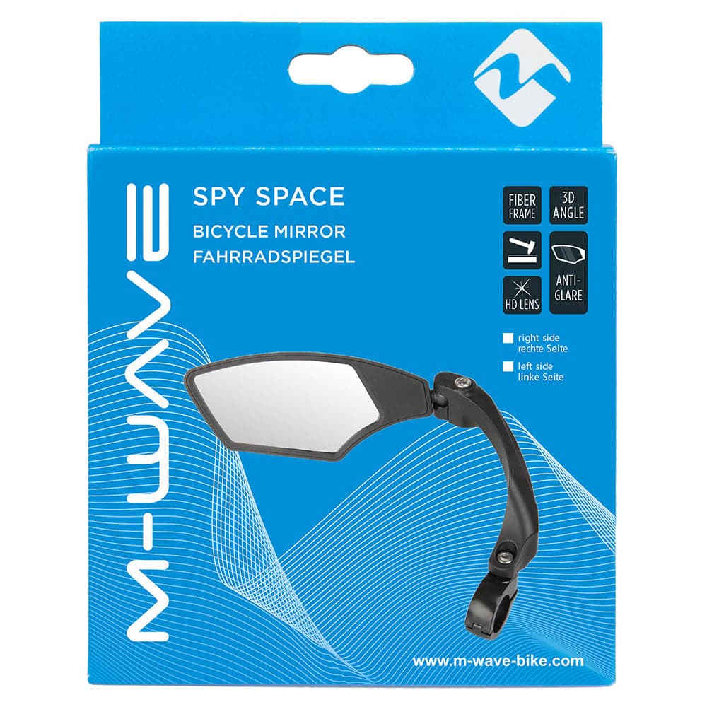 M-Wave Spy Space bicycle Mirror Black R 22mm