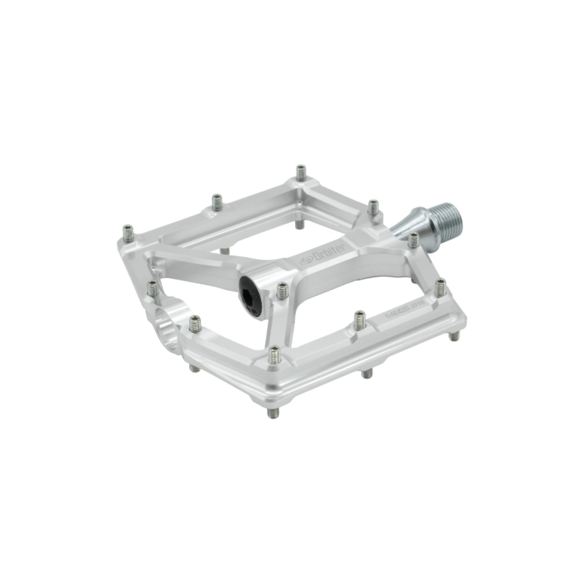 MKS Orbiter Flat MTB Pedals: SILVER