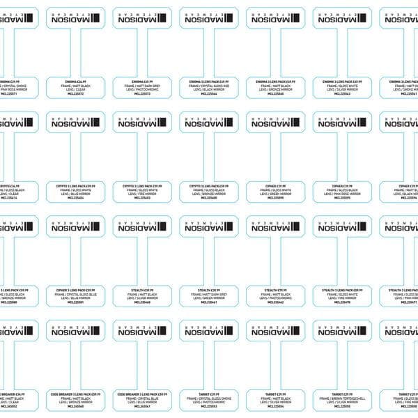 Madison Madison Eyewear - Arm Price Tags