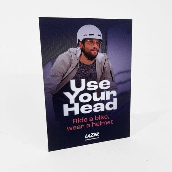 Lazer Use Your Head A4 Strut Card - Adults