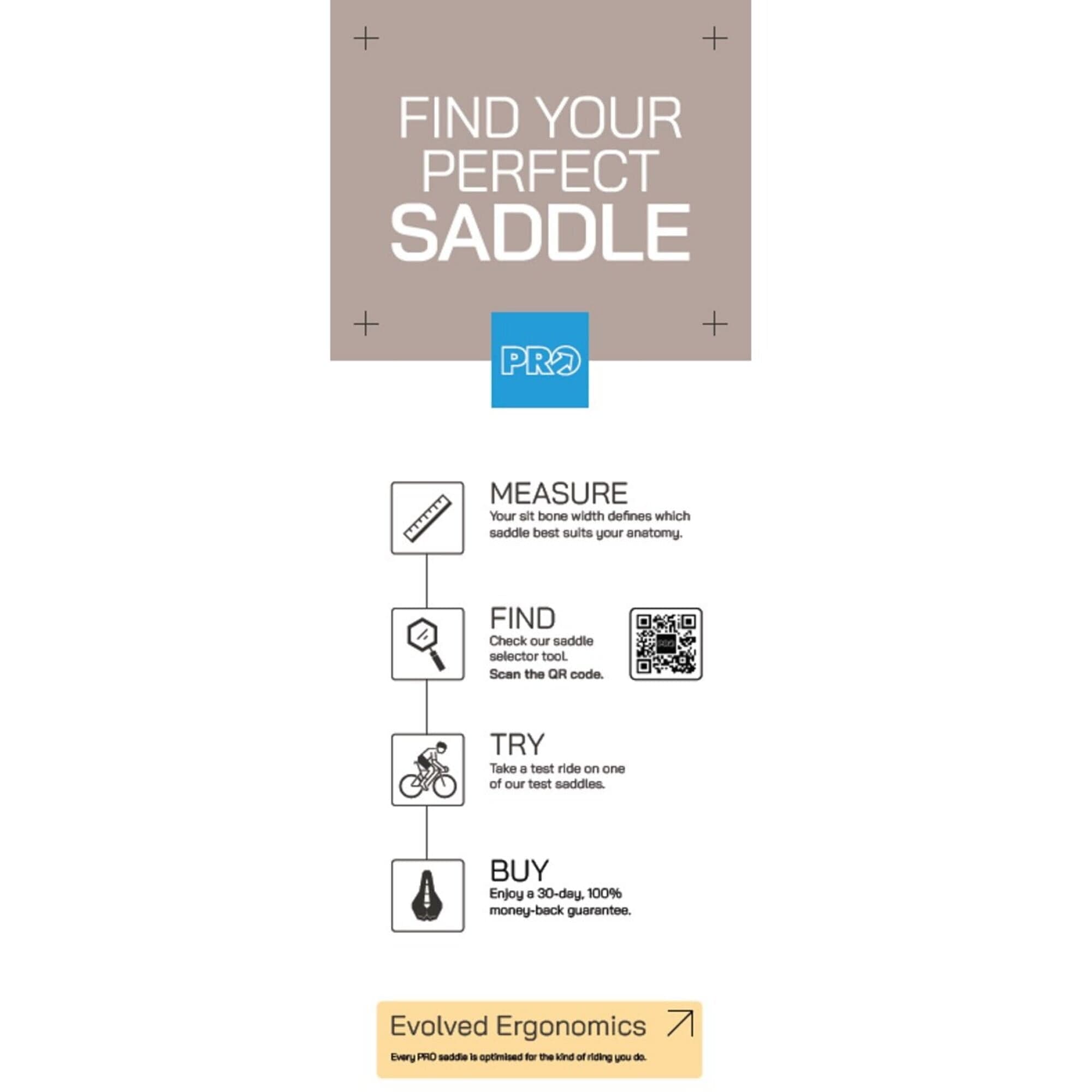 Shimano PRO Find Your Perfect Saddle Fin Single