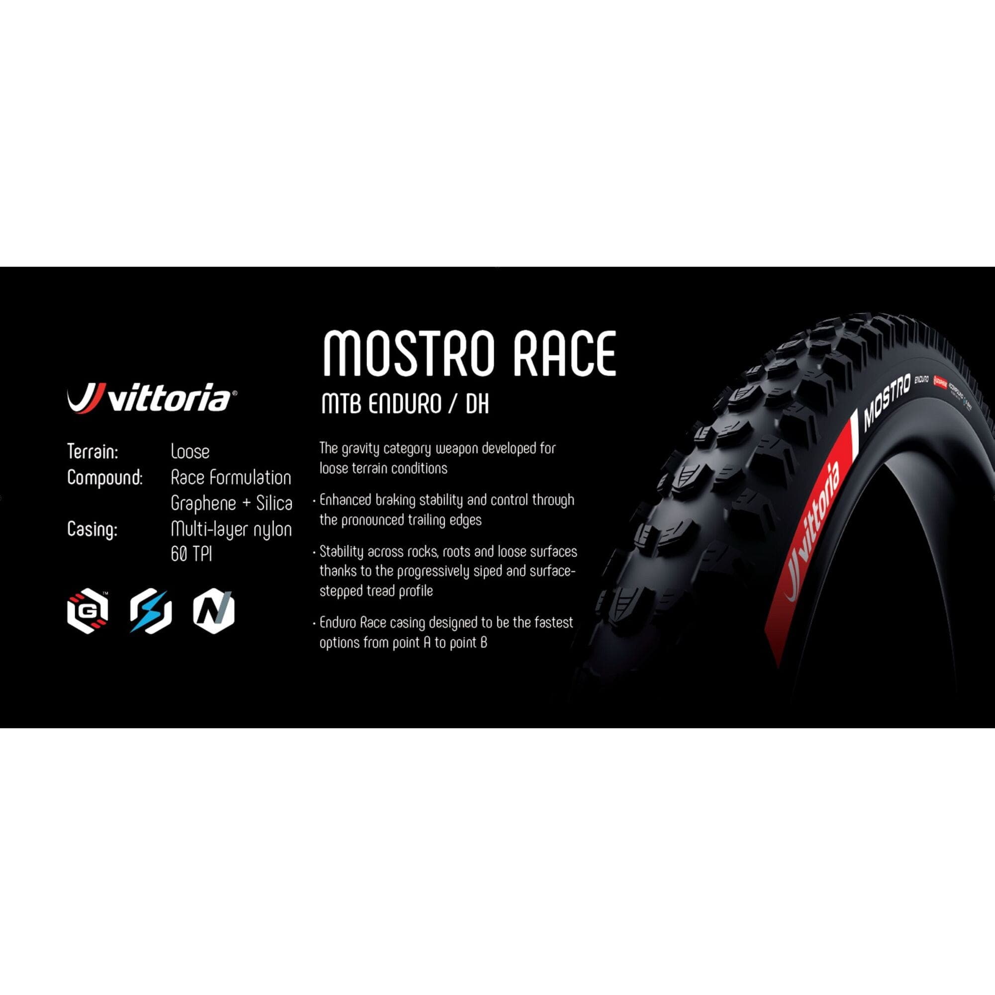 Vittoria Mostro Race Mag Graphic Small