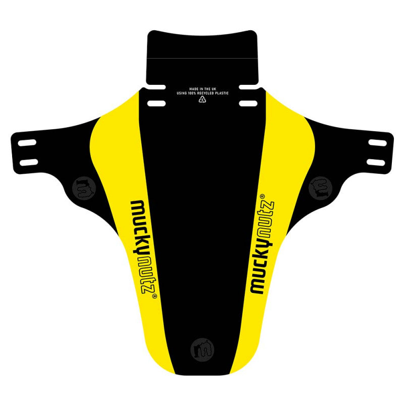 Mucky Nutz Face Fender V2 Black/Yellow Front