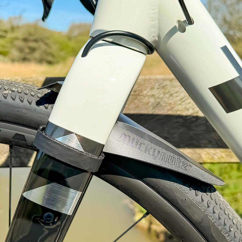 Mucky Nutz Mini Face Fender v2 Reflective/Black Front Mini