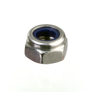 ID Nylock Nuts Silver M5 Narrow