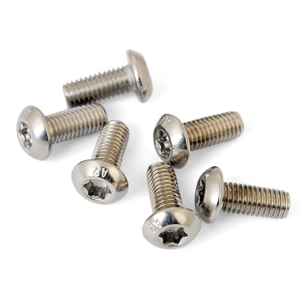 ID Torx Button Cap Bolts Silver M5x12mm