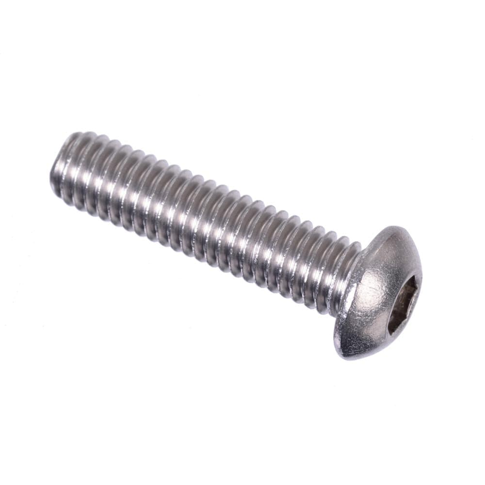 ID Button Head Bolts Silver M6x25mm