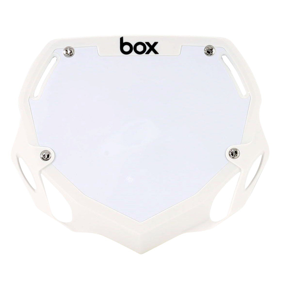 BOX BMX Box Two Number Plate - Large White Large