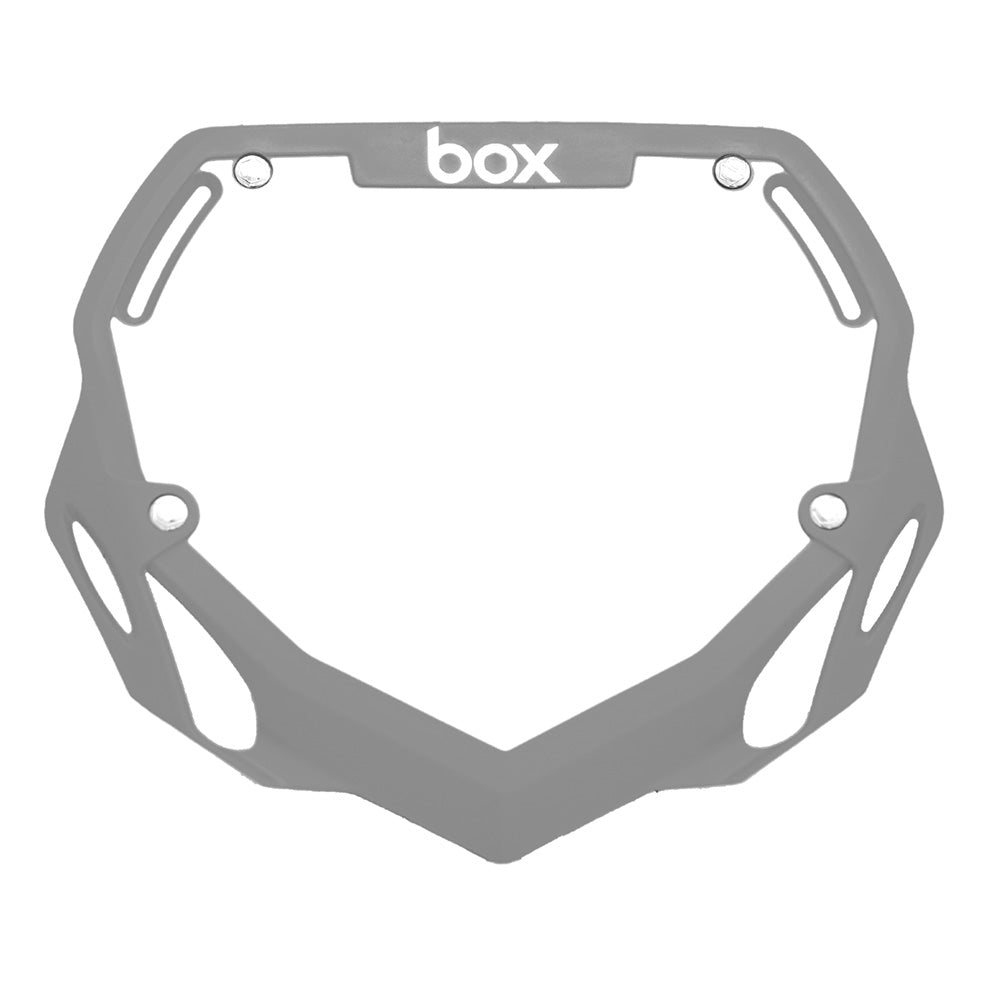 BOX BMX Box Two Number Plate - Large Grey Large