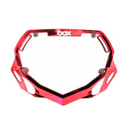 BOX BMX Box Two Chrome Number Plate - Small Chrome Red Small