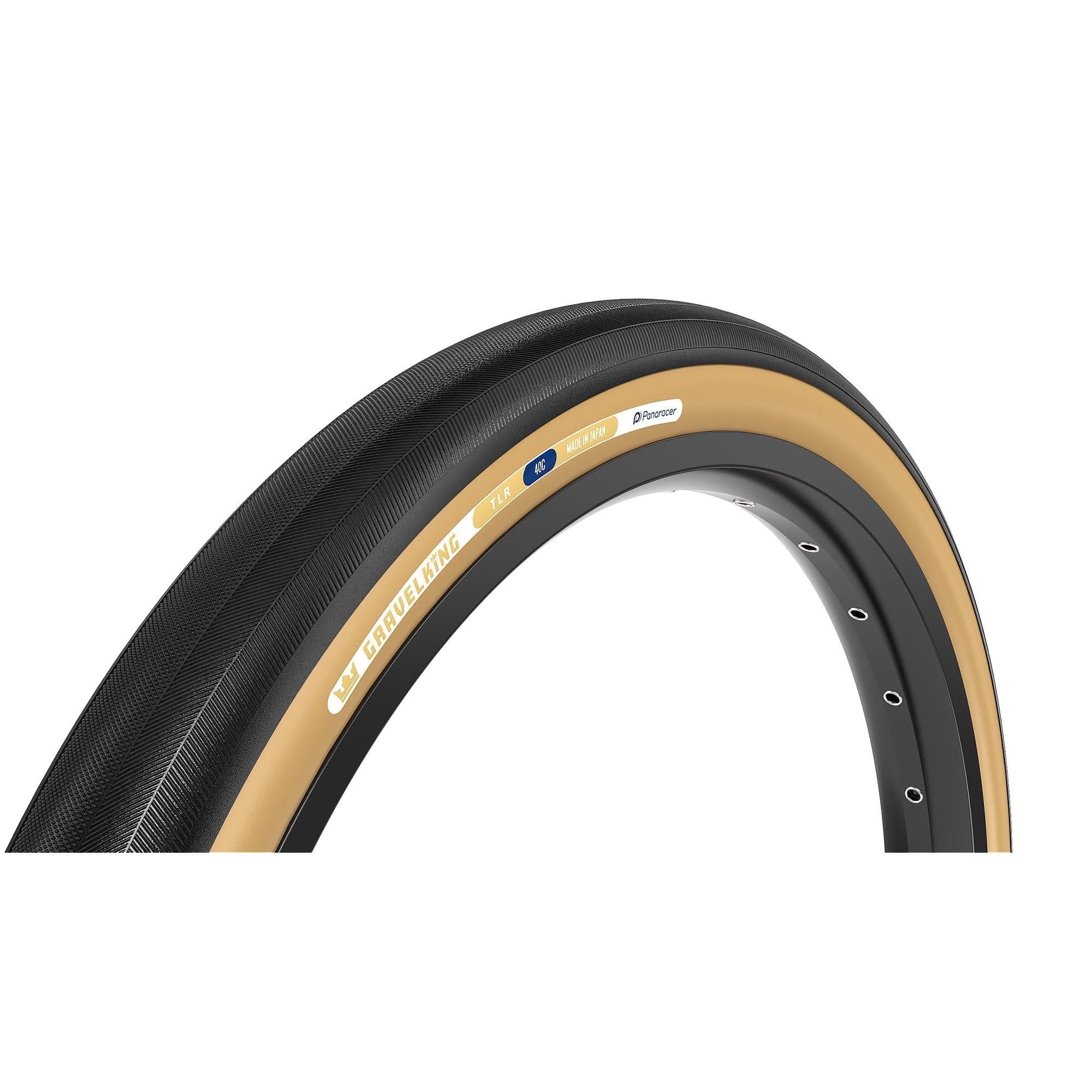 Panaracer TLR GravelKing Slick TLR Gravel Tyre: BLACK/BROWN 700X45C