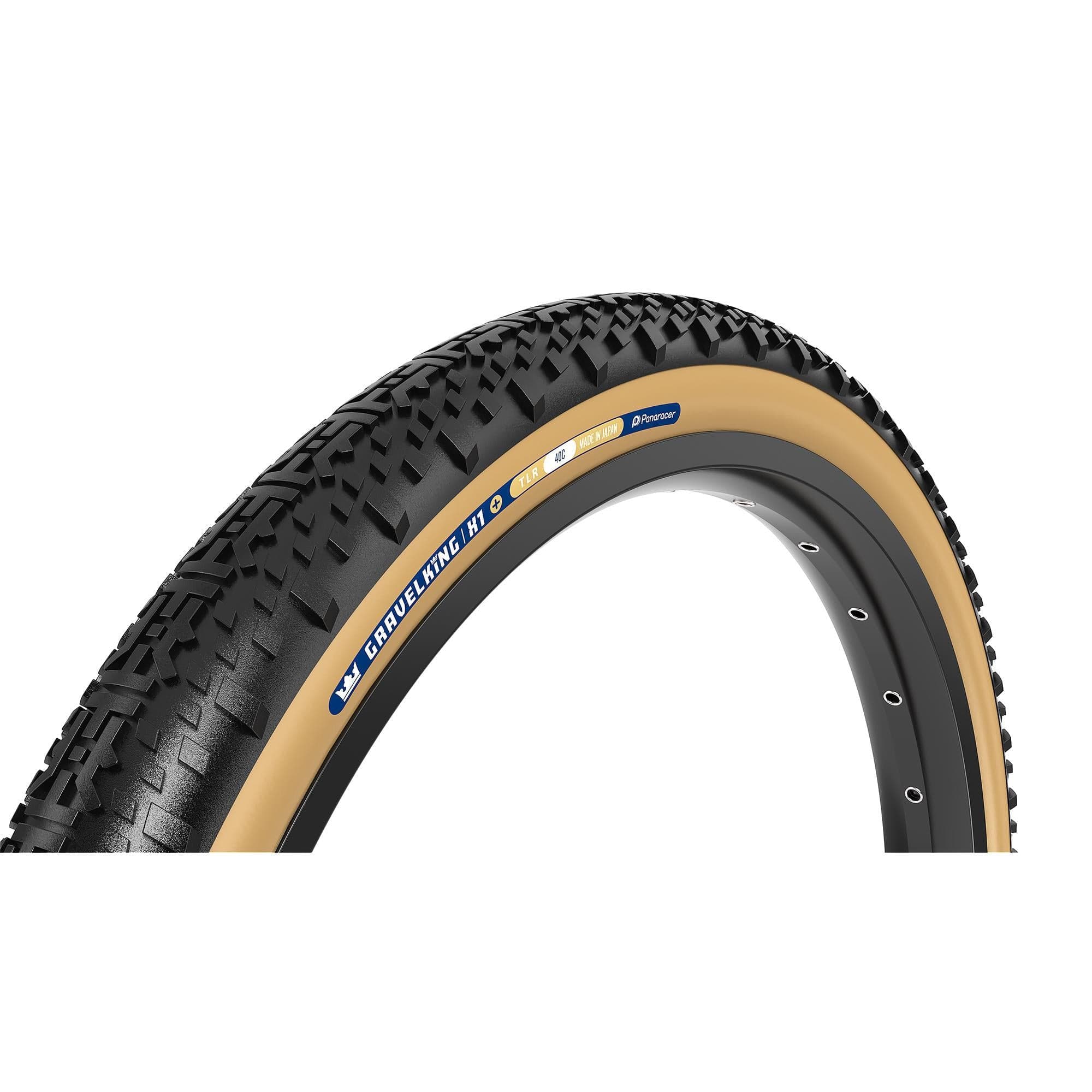 Panaracer TLR GravelKing X1 Plus TLR Gravel Tyre: BLACK/BROWN 650B X 48C / 27.5 X