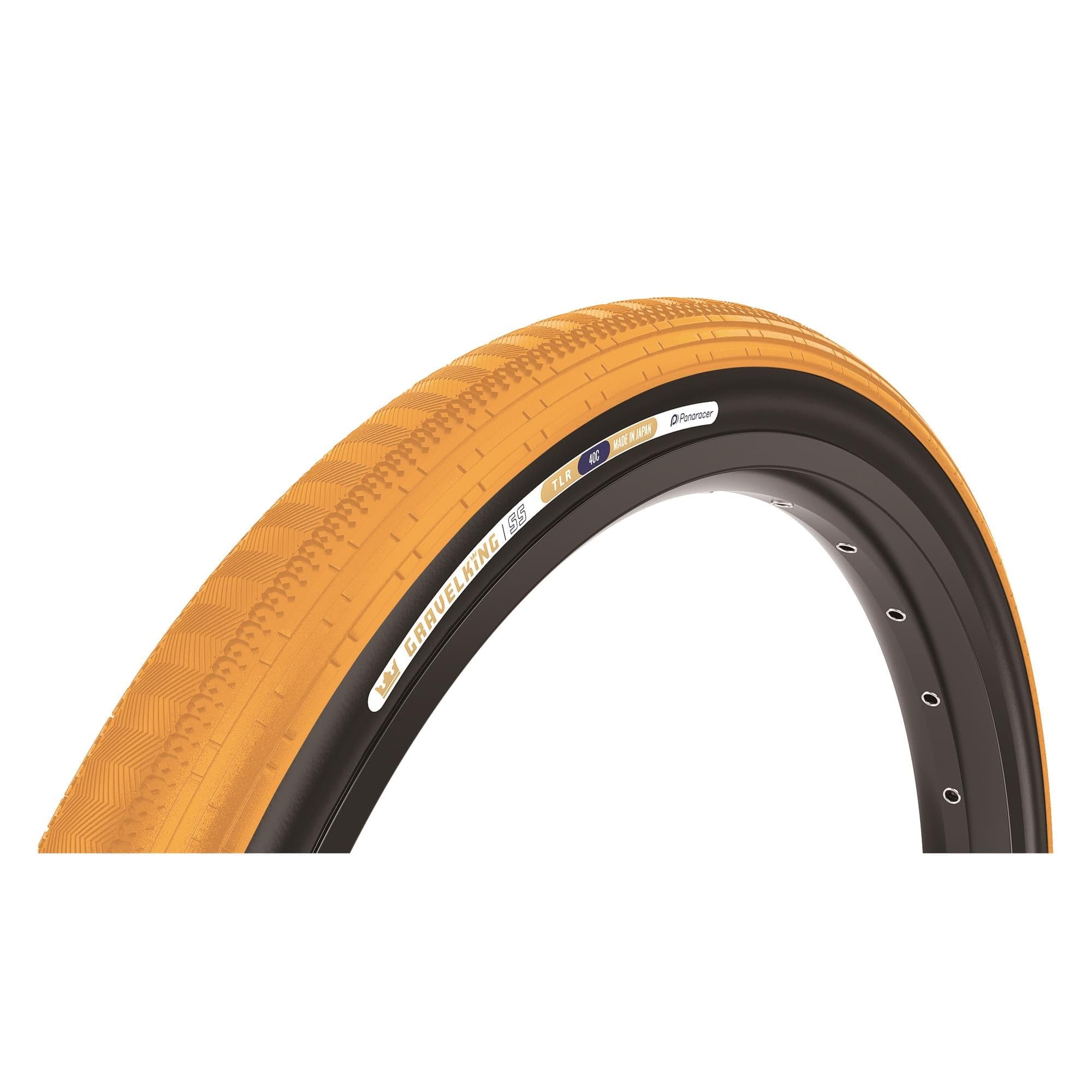 Panaracer GravelKing SS Colour Edition 2025 TLR Gravel Tyre: HONEY BUTTER/BLACK 700X45C