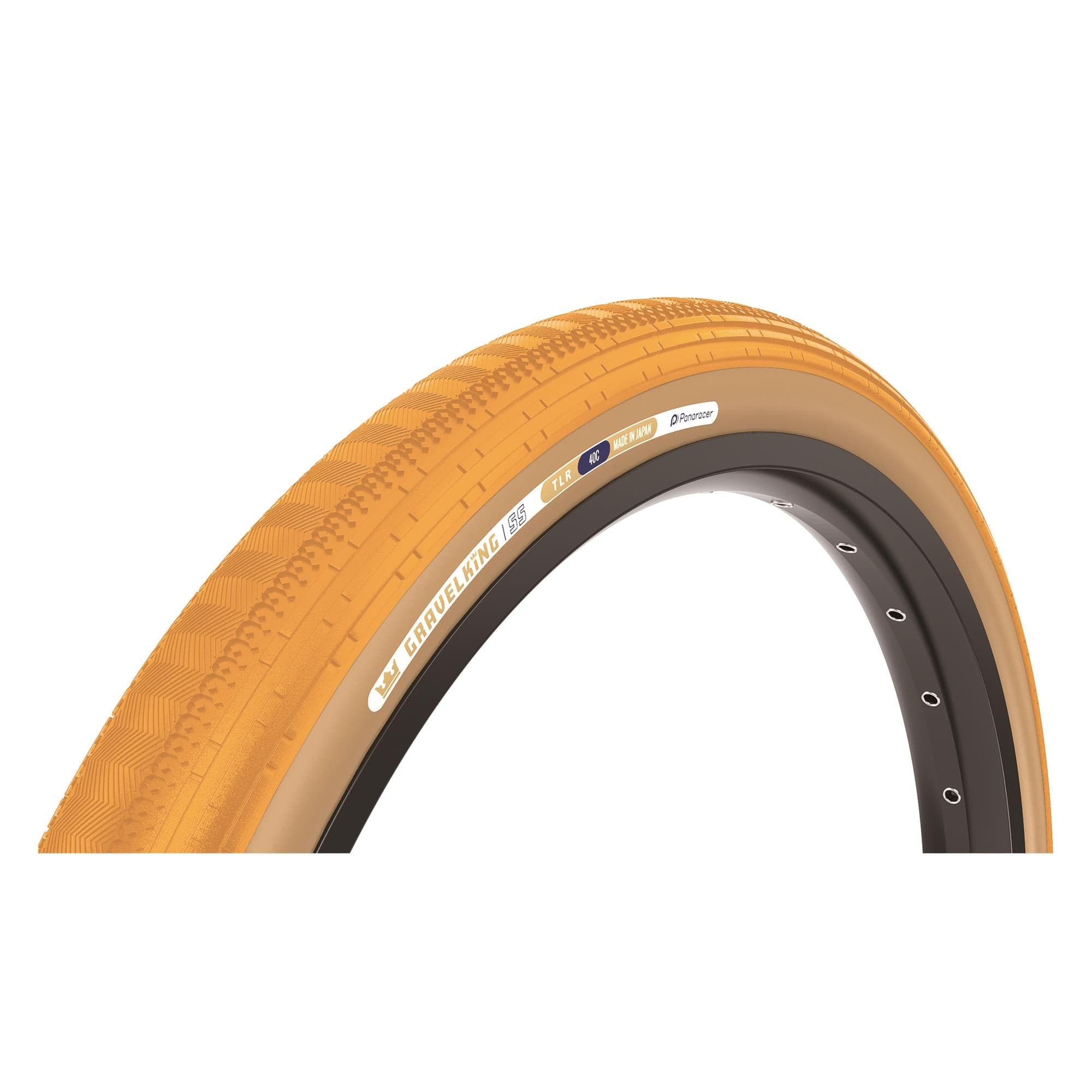Panaracer GravelKing SS Colour Edition 2025 TLR Gravel Tyre: HONEY BUTTER/BROWN 700X45C