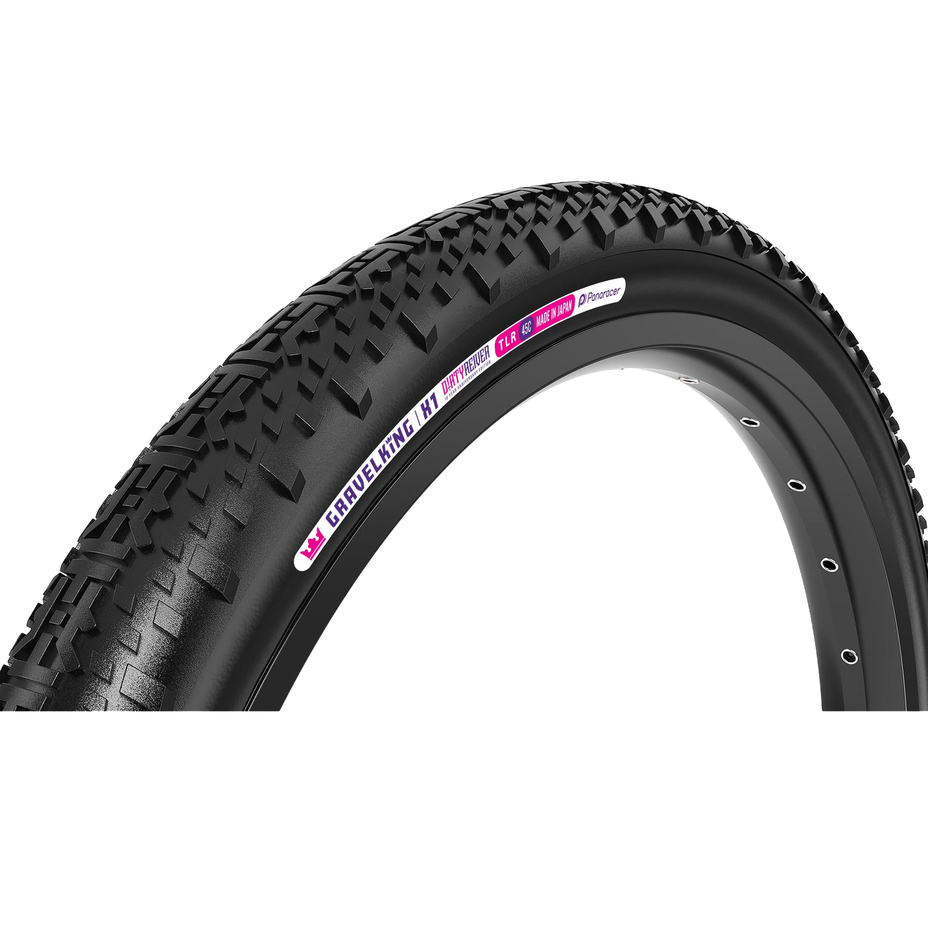 Panaracer GravelKing X1 Dirty Reiver 10th Anniversary Edition Gravel Tyre: BLACK/BLACK 700X45C