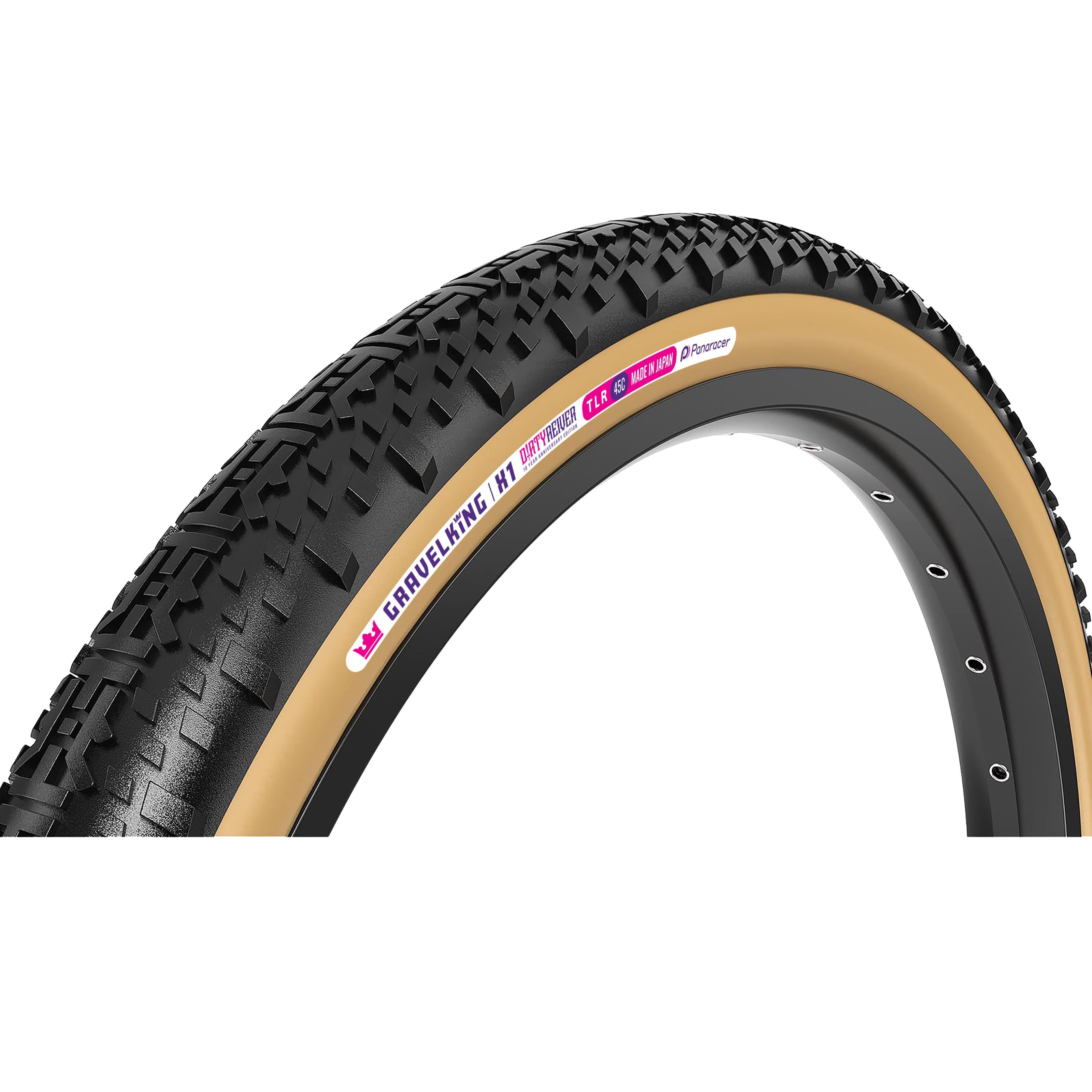 Panaracer GravelKing X1 Dirty Reiver 10th Anniversary Edition Gravel Tyre: BLACK/BROWN 700X45C