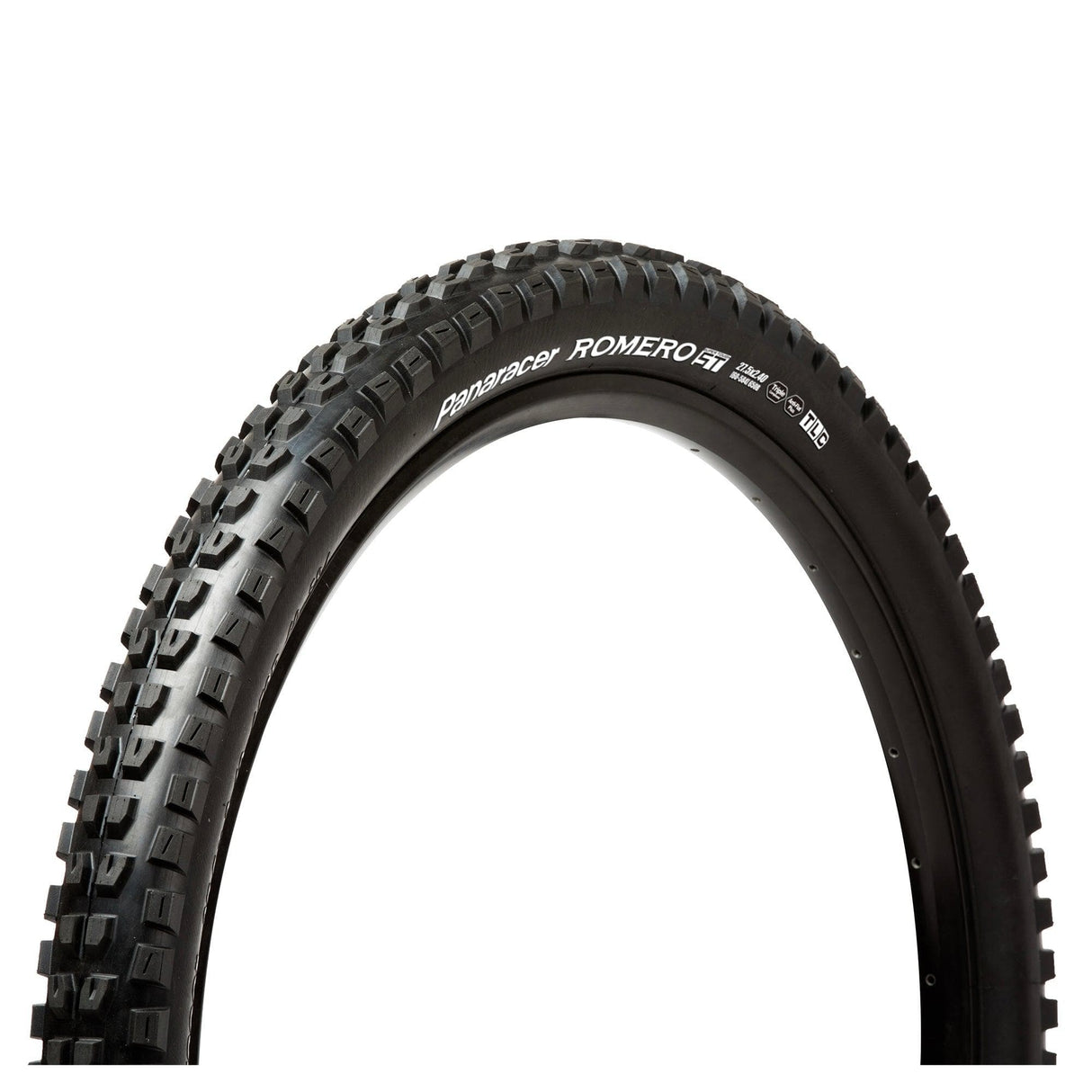 Panaracer Romero St Tubeless Compatible Folding Tyre: Black/Black 27.5X2.40"