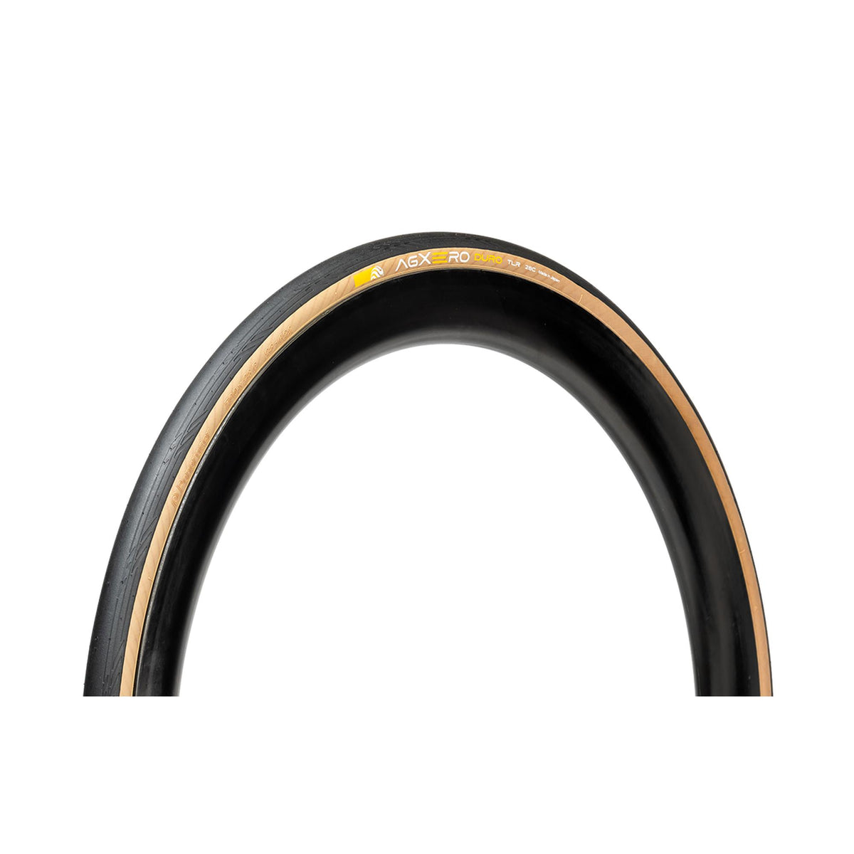 Panaracer AGXERO Duro TLR Folding Road Tyre: BLACK/AMBER 700 X 30C