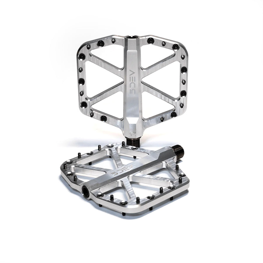 5Dev All Round Pedals Raw Silver 106x110mm